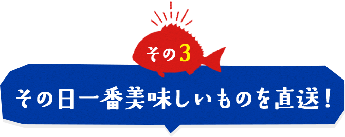 その日一番美味しいものを直送!